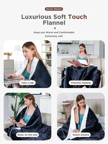 Shodu heated blanket is machine washable for easy care