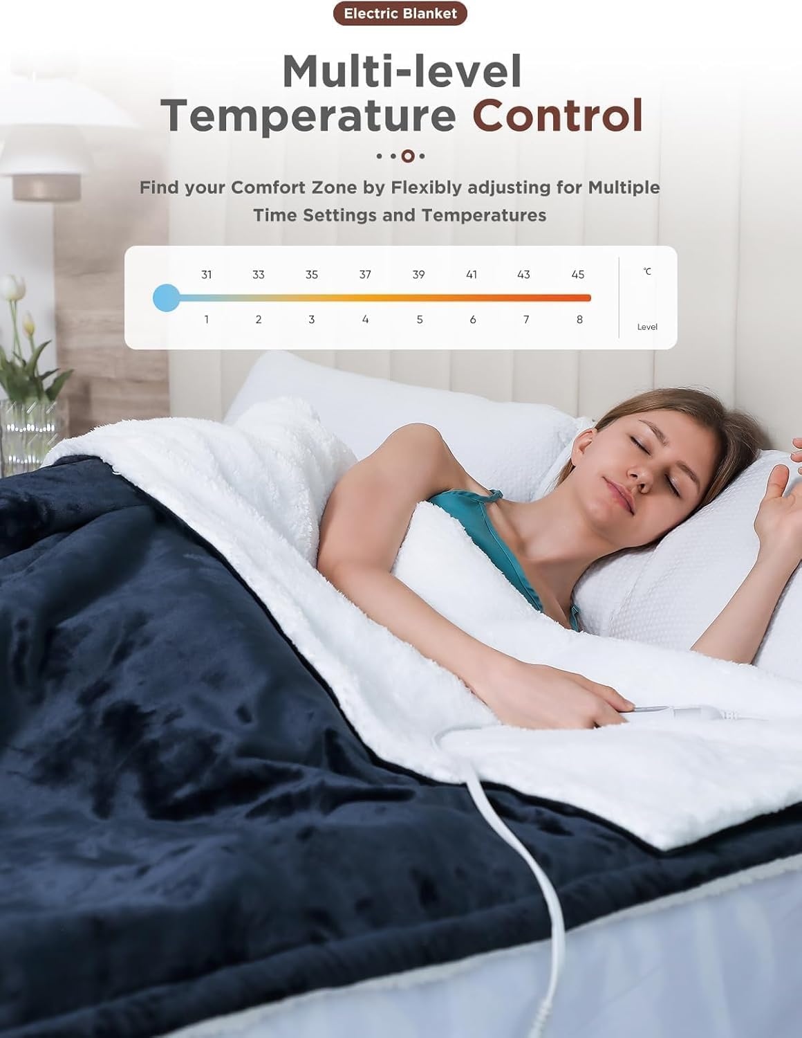 Shodu heated blanket featuring overheat protection for safety