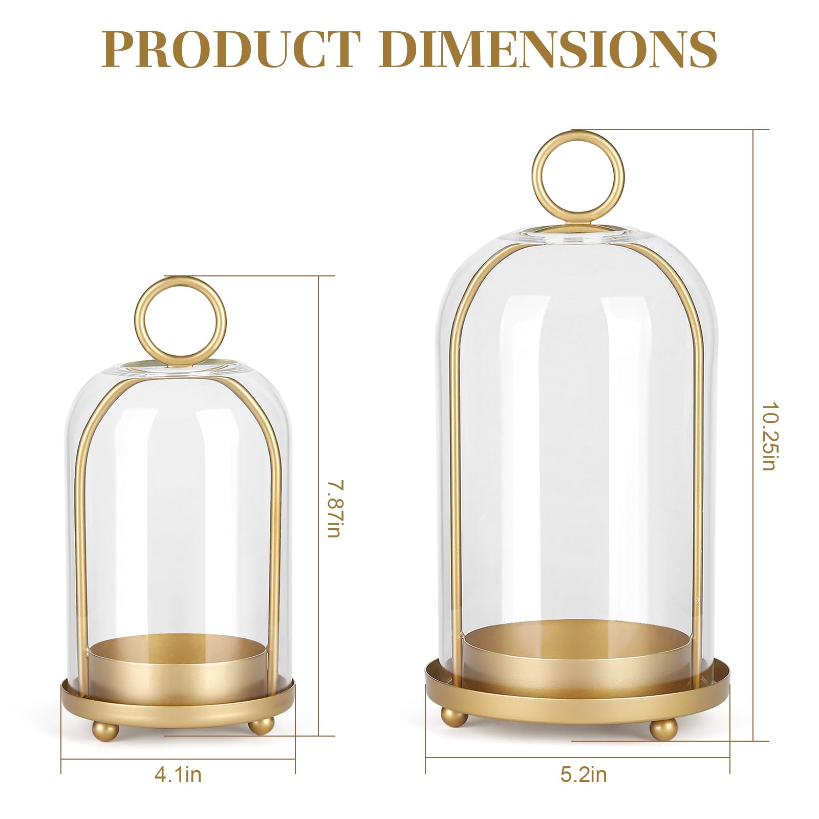 SHOHAYTO antique brass finish large candle holder enhances vintage charm.