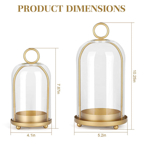 SHOHAYTO antique brass finish large candle holder enhances vintage charm.