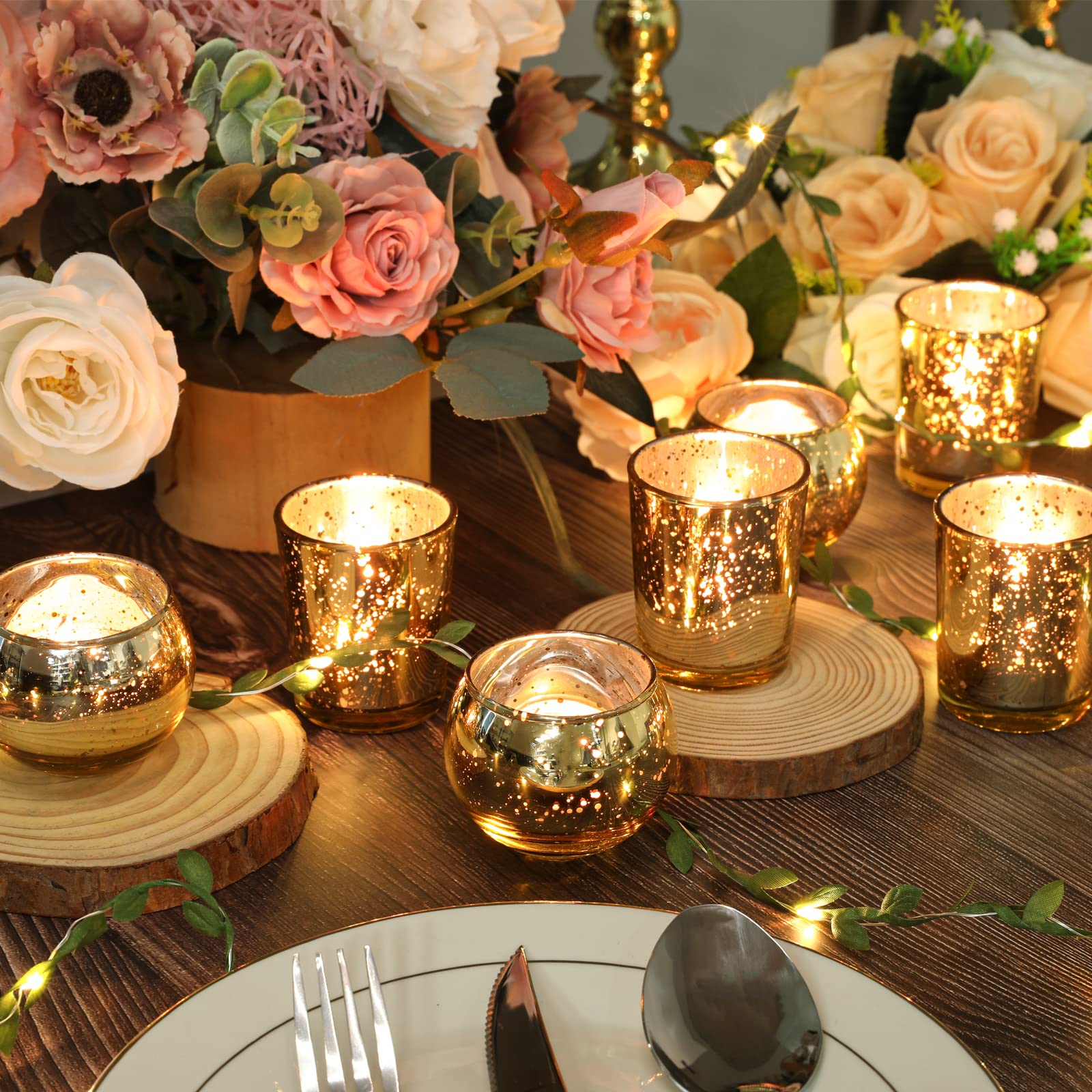 SHOHAYTO votive set as wedding table centerpiece for intimate receptions.