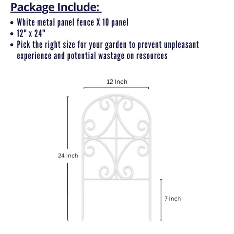 ShopLaLa Butterfly Arch Fence adds decorative flair while marking borders