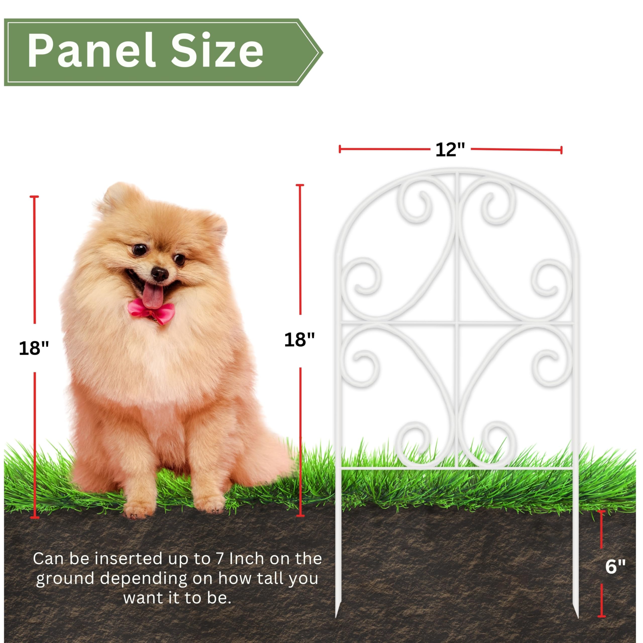 ShopLaLa Rustproof White Metal Fence offers durable outdoor screening