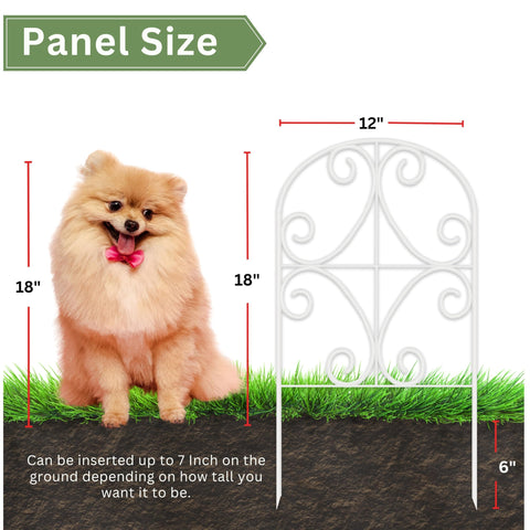 ShopLaLa Rustproof White Metal Fence offers durable outdoor screening