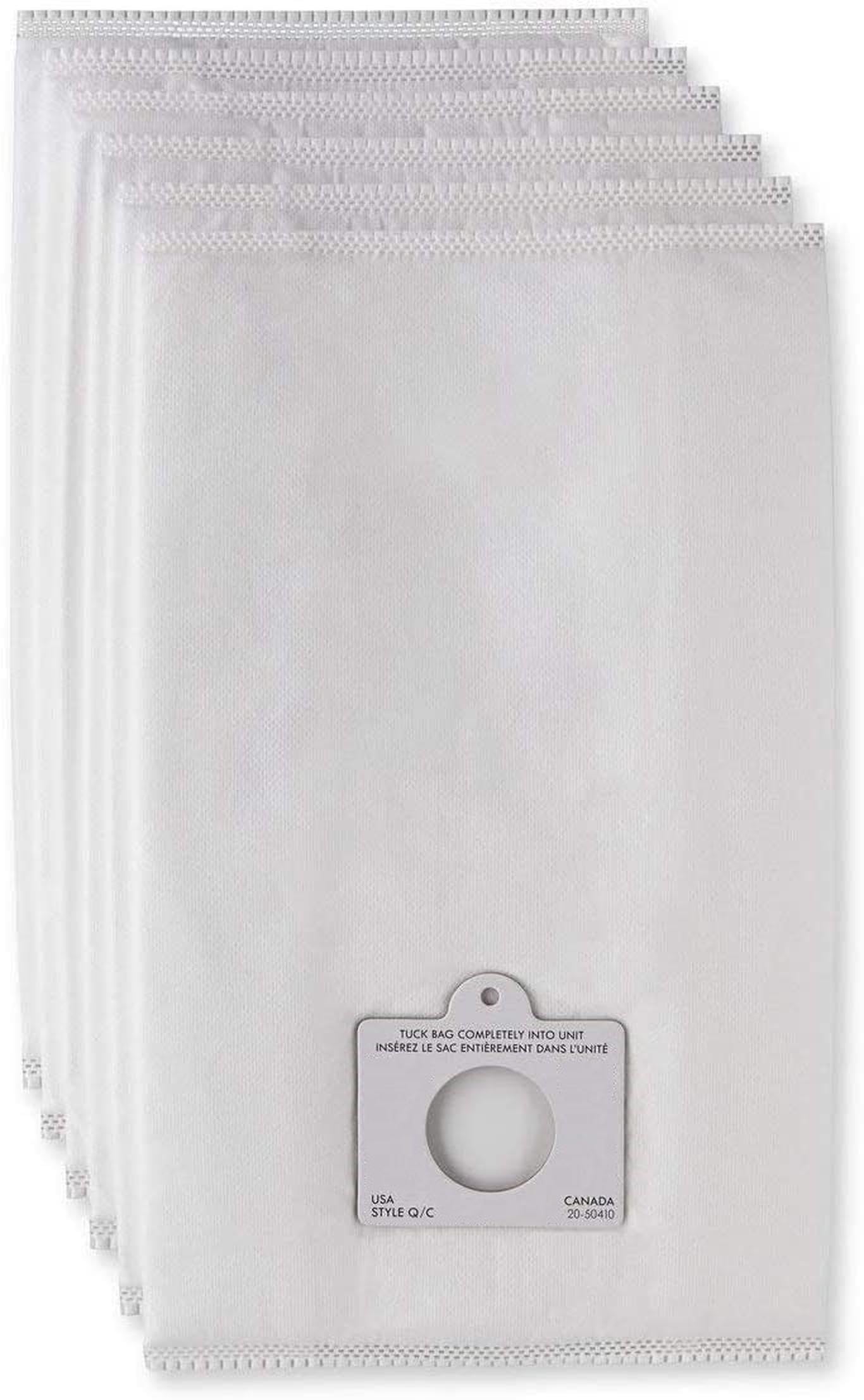ShoppingOnBed Kenmore QC cloth bag pack in-use, helps maintain consistent suction.
