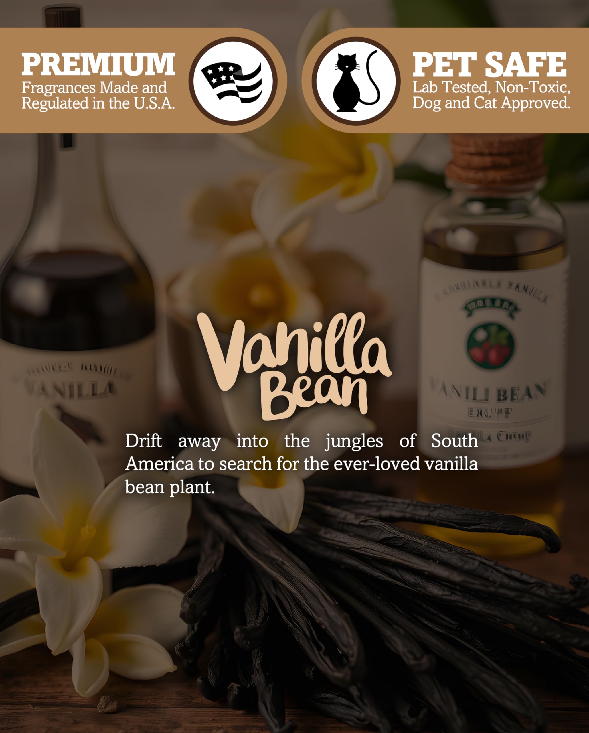 Shortie's Vanilla Bean tealight uses a natural wax blend for smooth burn