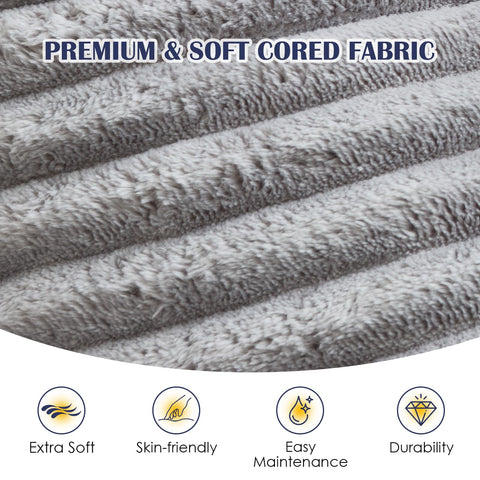 SHOUREN corduroy fabric pouf demonstrates durable, easy-to-clean surface for daily use
