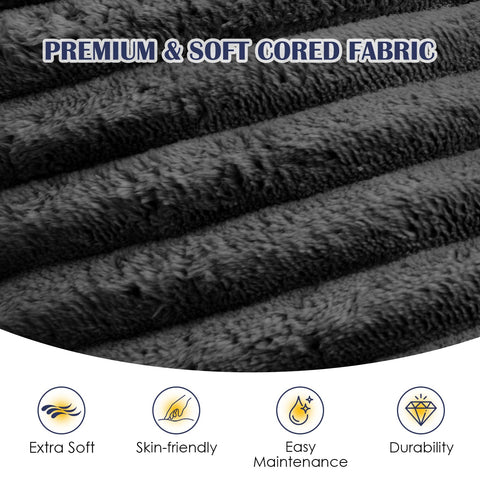 SHOUREN compact memory foam pouf expanding to fluffy seat
