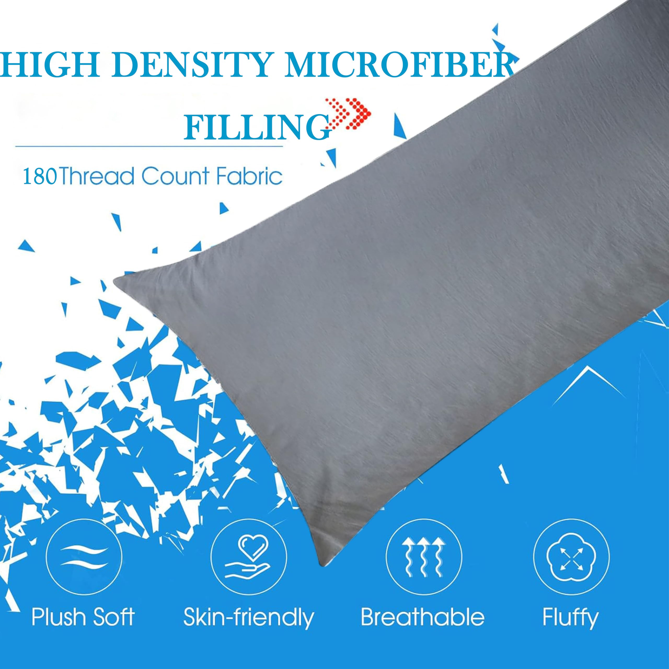 Pillow ships vacuum-sealed to protect and maintain quality.