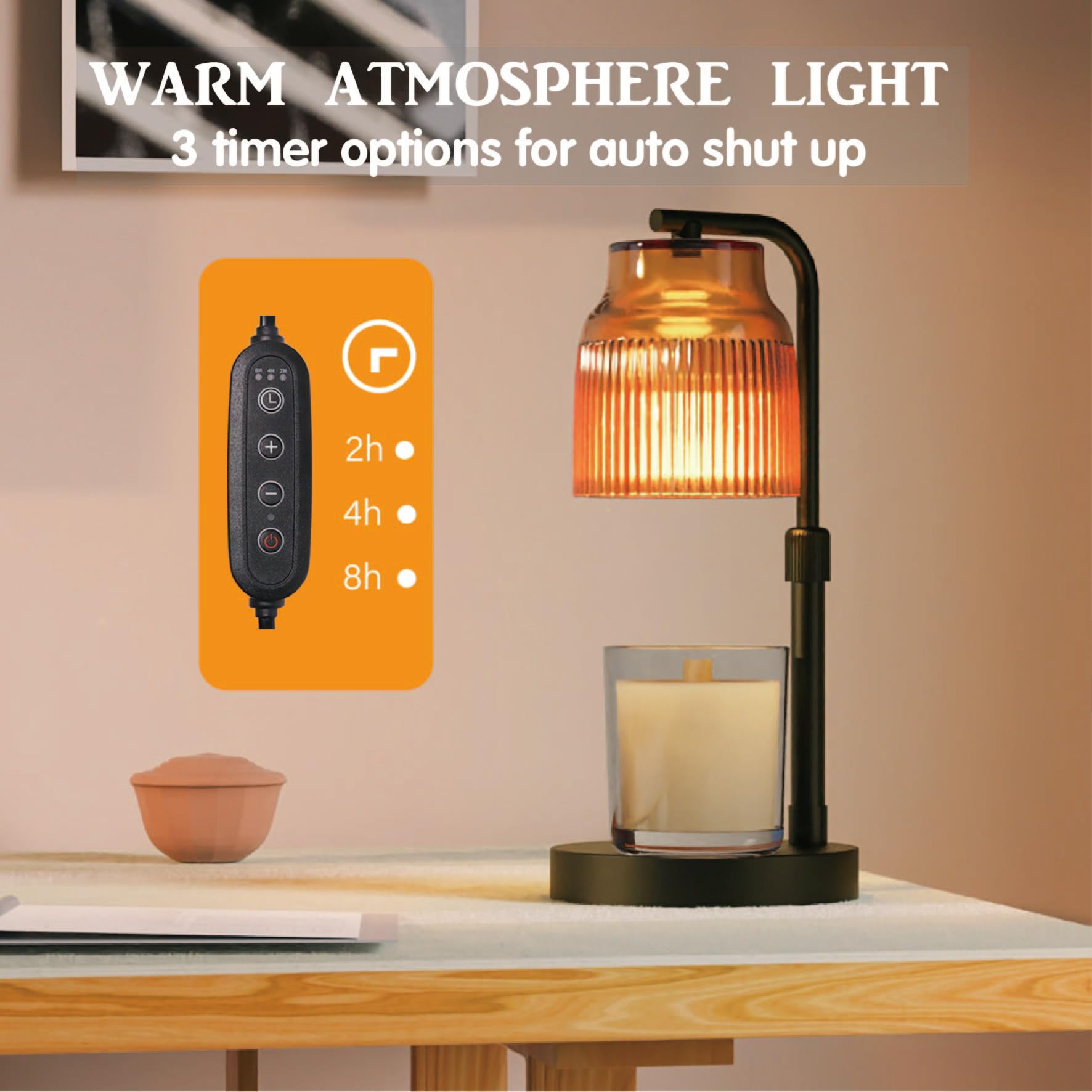 showyearn candle warmer lamp adjustable height suits different candle sizes and placements