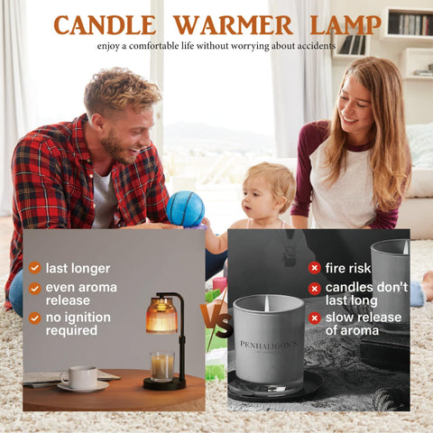 showyearn candle warmer lamp bedroom living room setup enhances ambiance safely