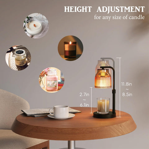 showyearn candle warmer lamp dimmer control demonstrates adjustable brightness and fragrance release