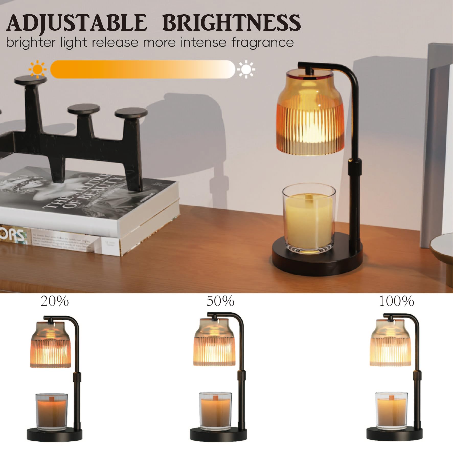 showyearn candle warmer lamp two bulbs provide balanced heat and even scent diffusion