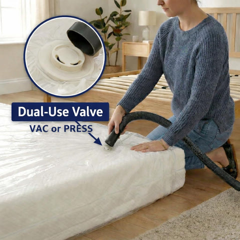 Shrink-Pak 5-layer mattress bag for added durability