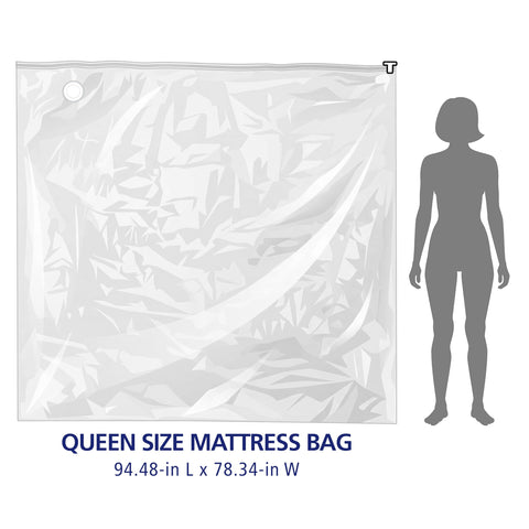 Shrink-Pak dust and moisture barrier for mattress storage