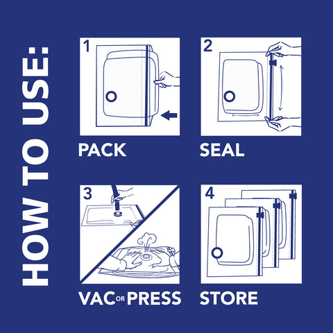 Shrink-Pak Hefty vacuum bags are durable and reusable for multiple seasons