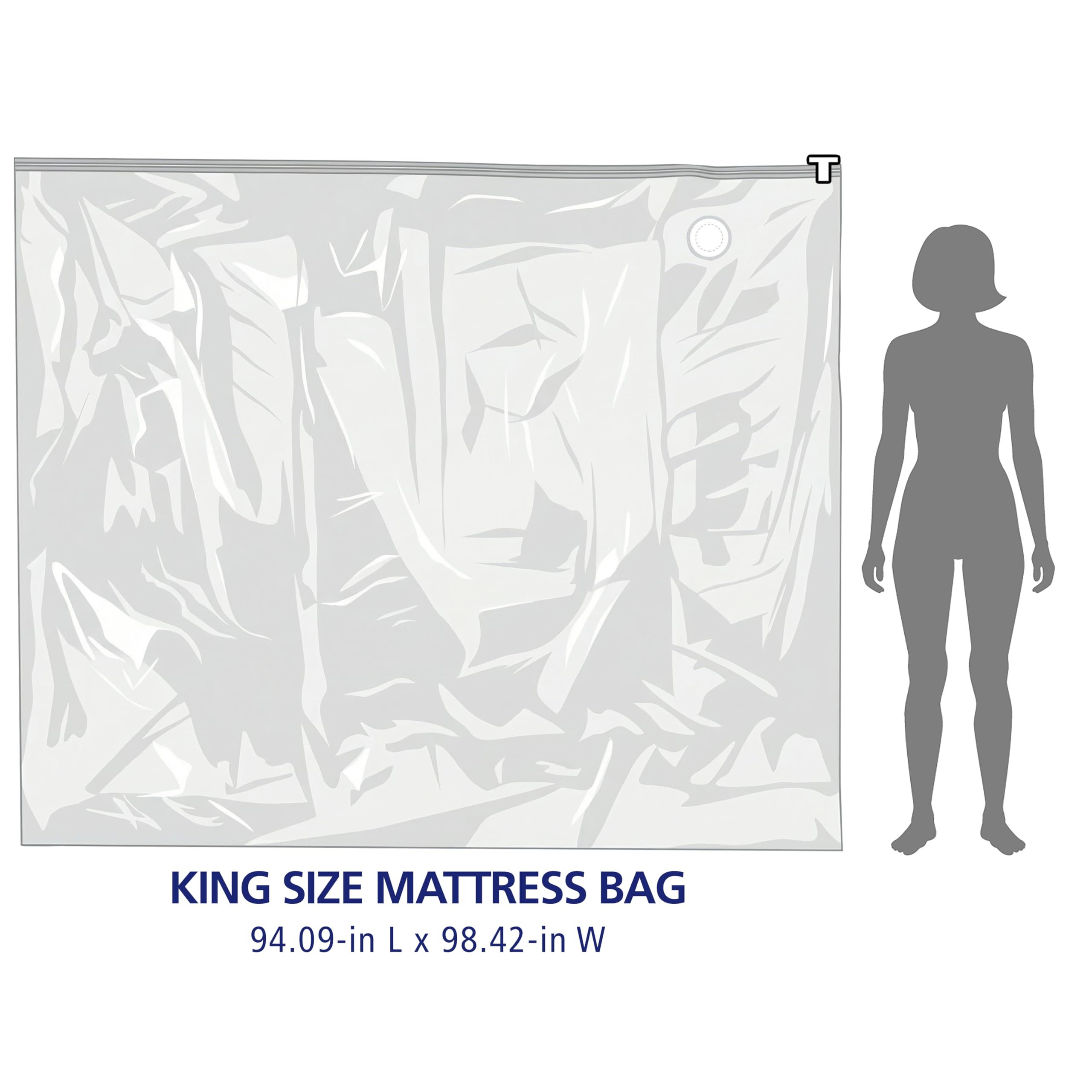 Shrink-Pak bag doubles as protective cover for moving and storage.