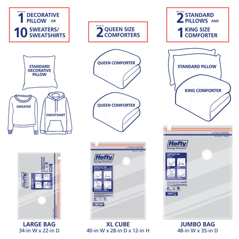 Shrink-Pak starter kit contents displayed for easy home organization.