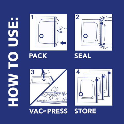 Shrink-Pak storage and moving bag ready for seasonal change