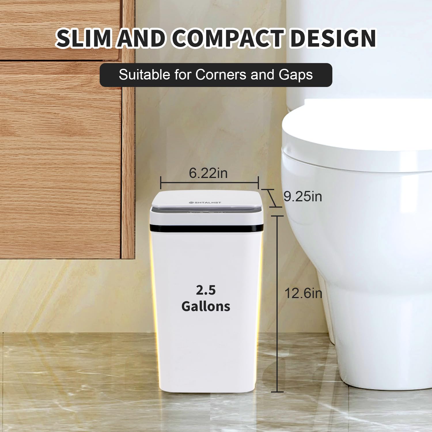 SHTALHST sensor lid in action demonstrates touchless, quick opening.