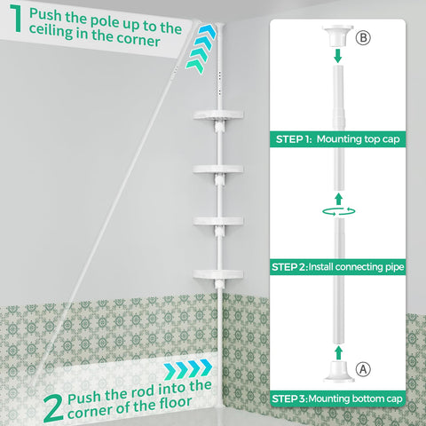 Shuang Qing rustproof metal pole resists humidity for lasting use.