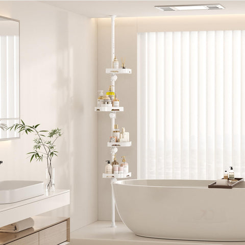 Shuang Qing white finish complements any bathroom style.