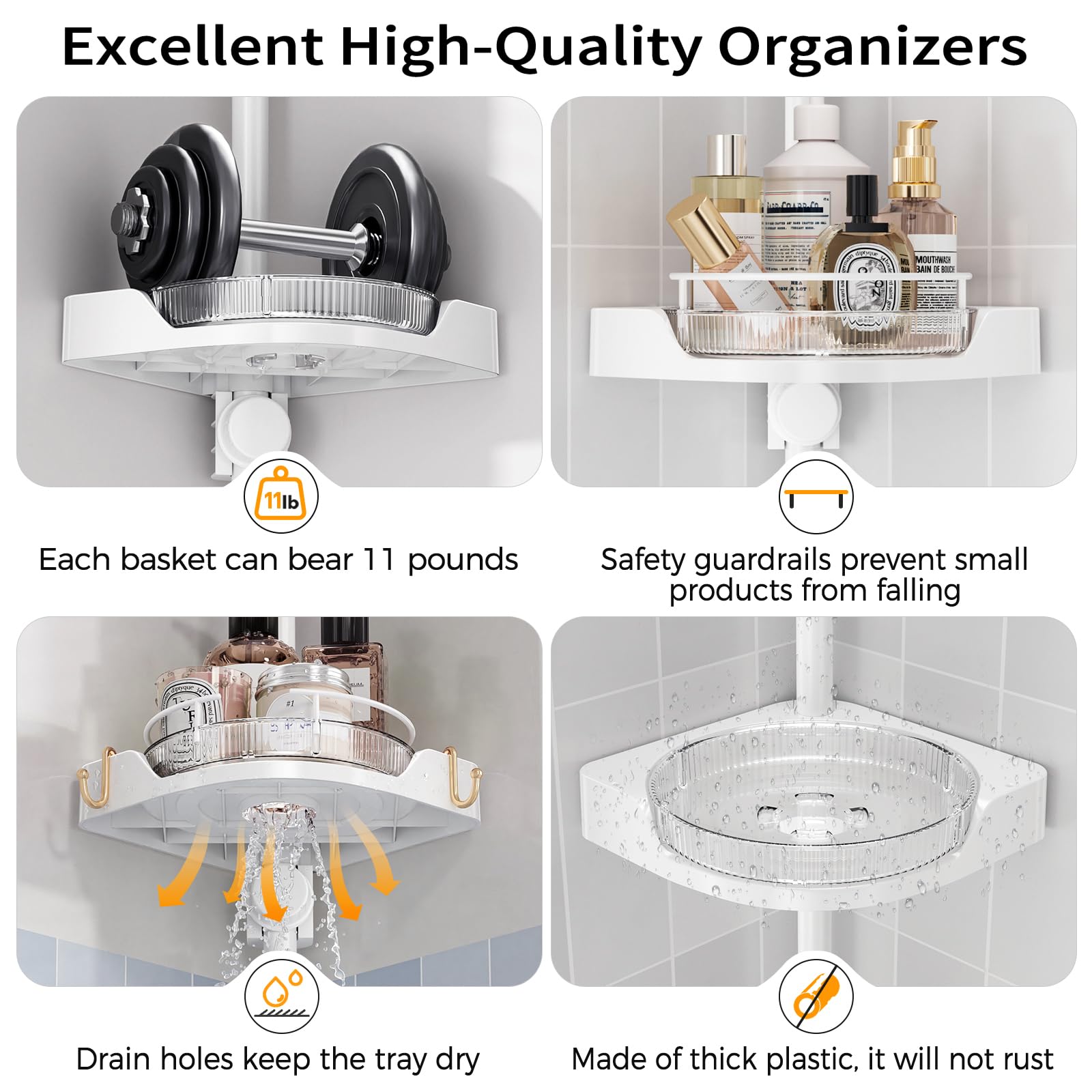 Shuang Qing easy-to-move corner caddy for quick relocation.