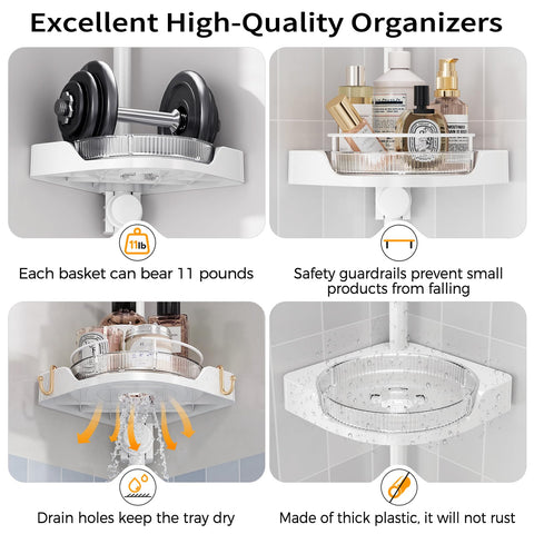 Shuang Qing easy-to-move corner caddy for quick relocation.
