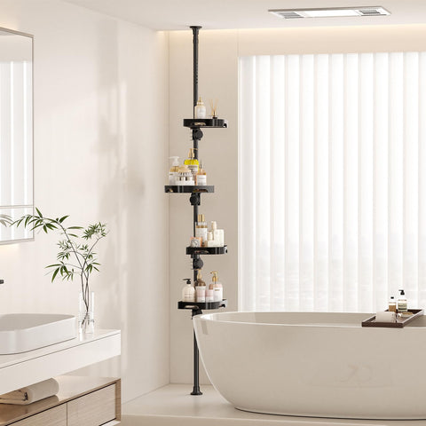 Shuang Qing no-drill installation for tool-free setup in any shower.