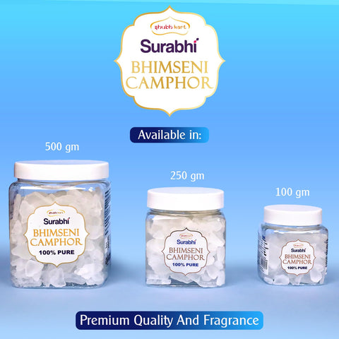 Shubhkart Bhimseni camphor tablet providing clean diffusion.