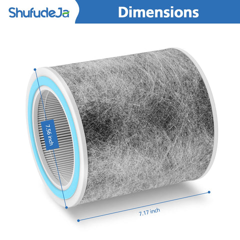 ShufudeJa HP102 replacement filter dimensions for proper fit