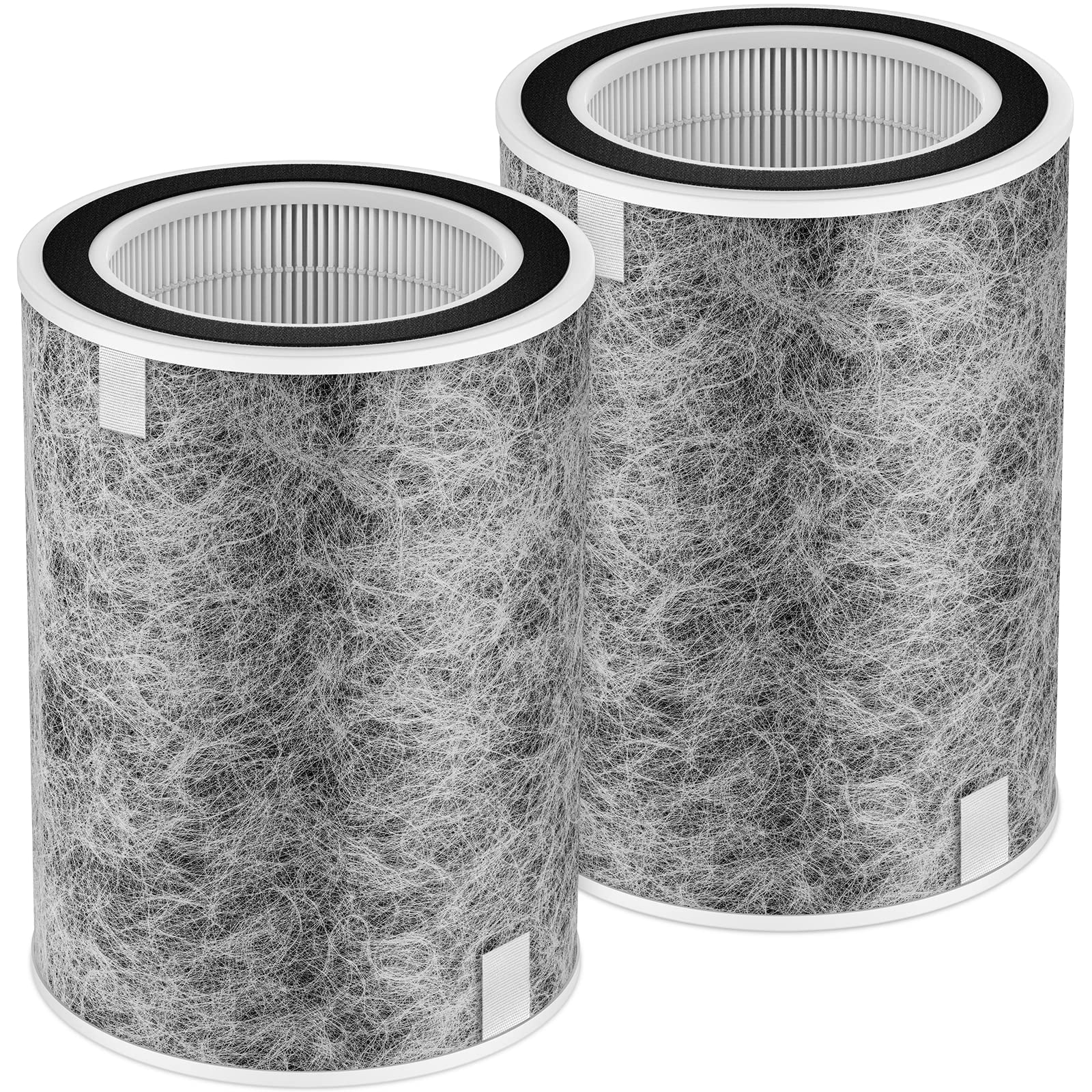 ShufudeJa HP201 HP302 replacement filter 2-pack box showing packaging for Shark purifiers