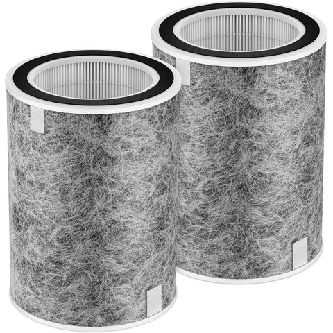 ShufudeJa HP201 HP302 replacement filter 2-pack box showing packaging for Shark purifiers