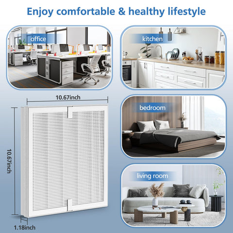 Two-pack replacement filters for ongoing performance and value.