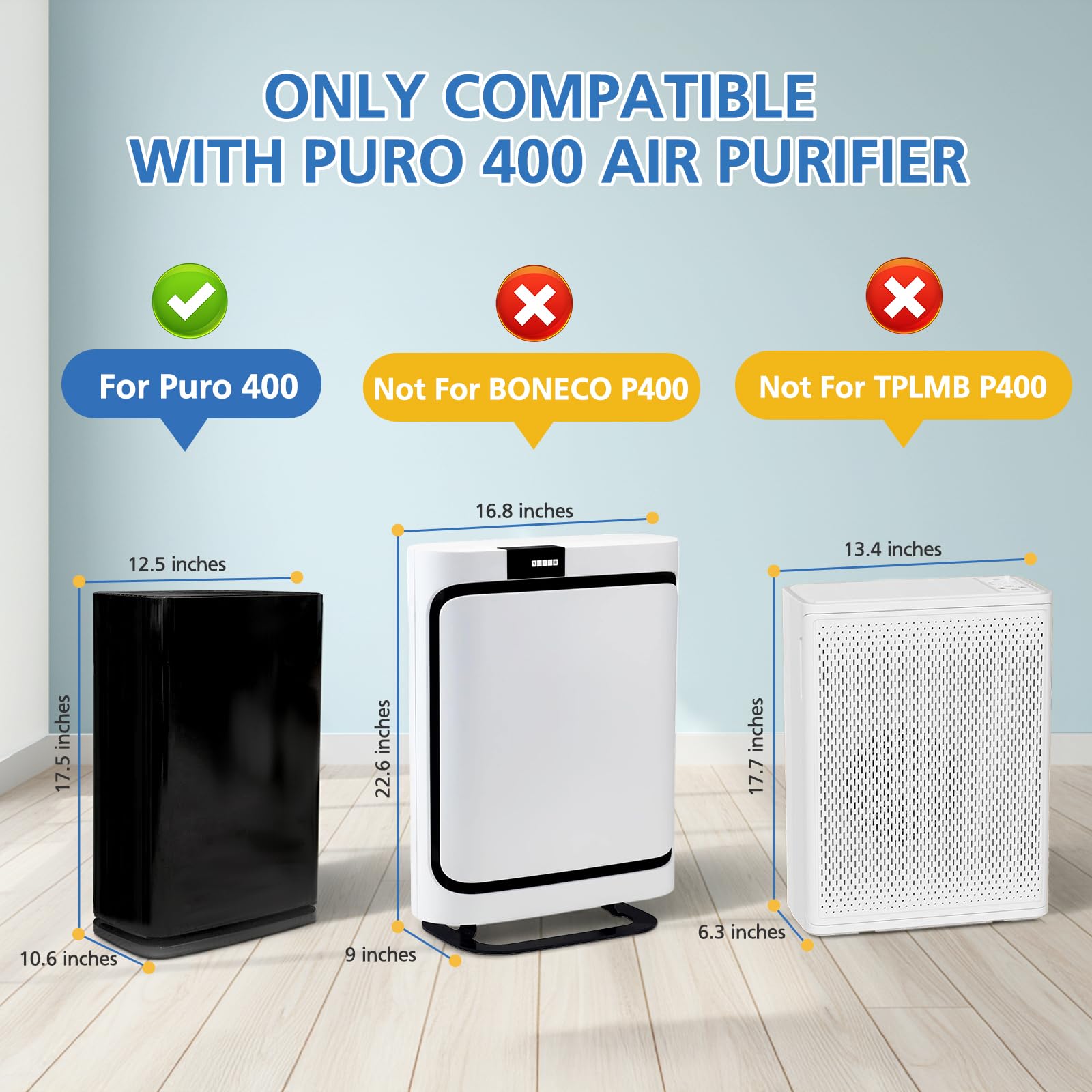 ShufudeJa pet dander removal filter helps reduce indoor allergens.