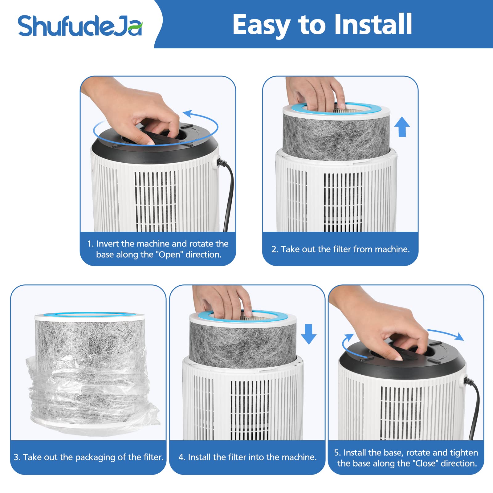 ShufudeJa step-by-step HP102 replacement guide for quick swap