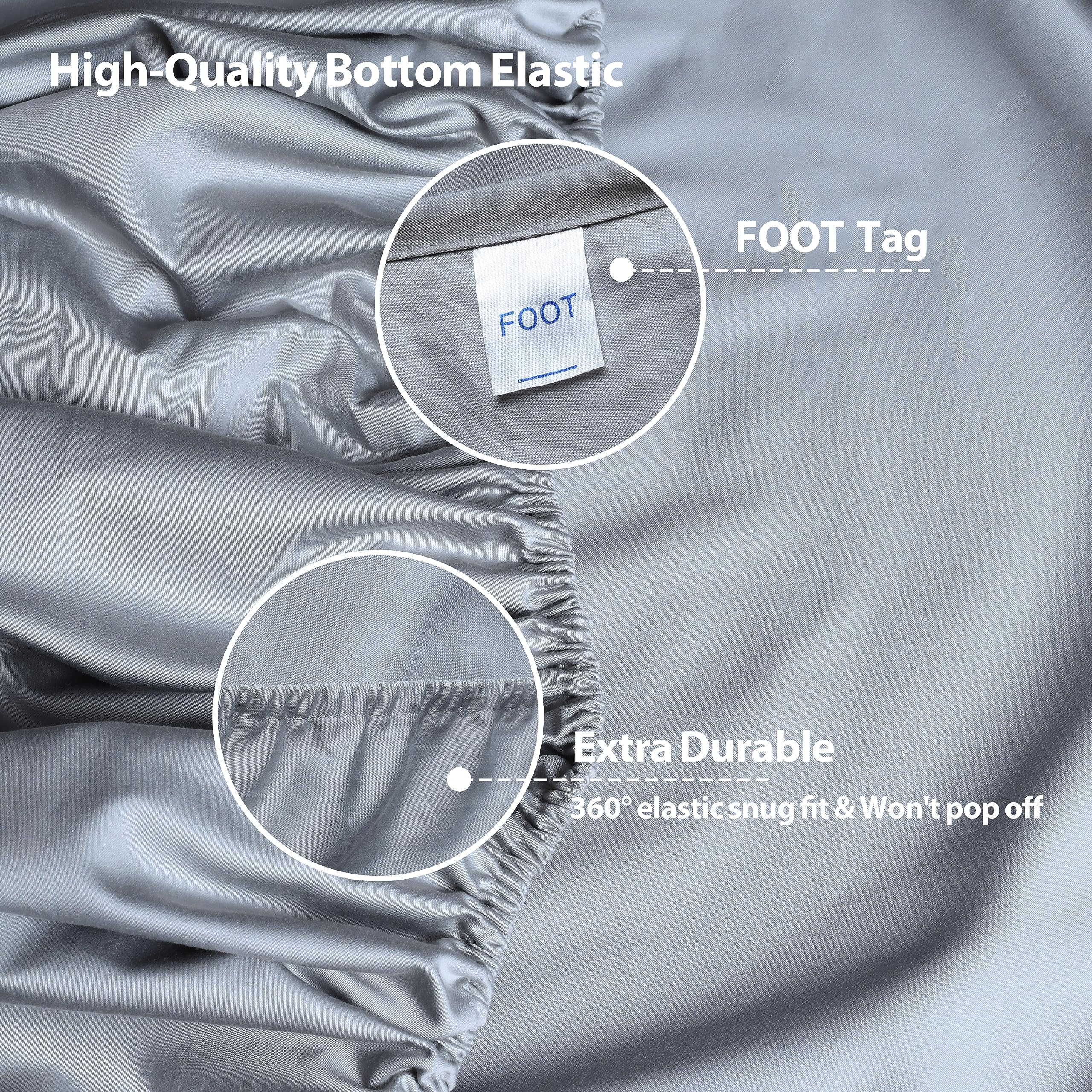 Shunjie.Home deep-pocket fit for adjustable beds demonstrated.