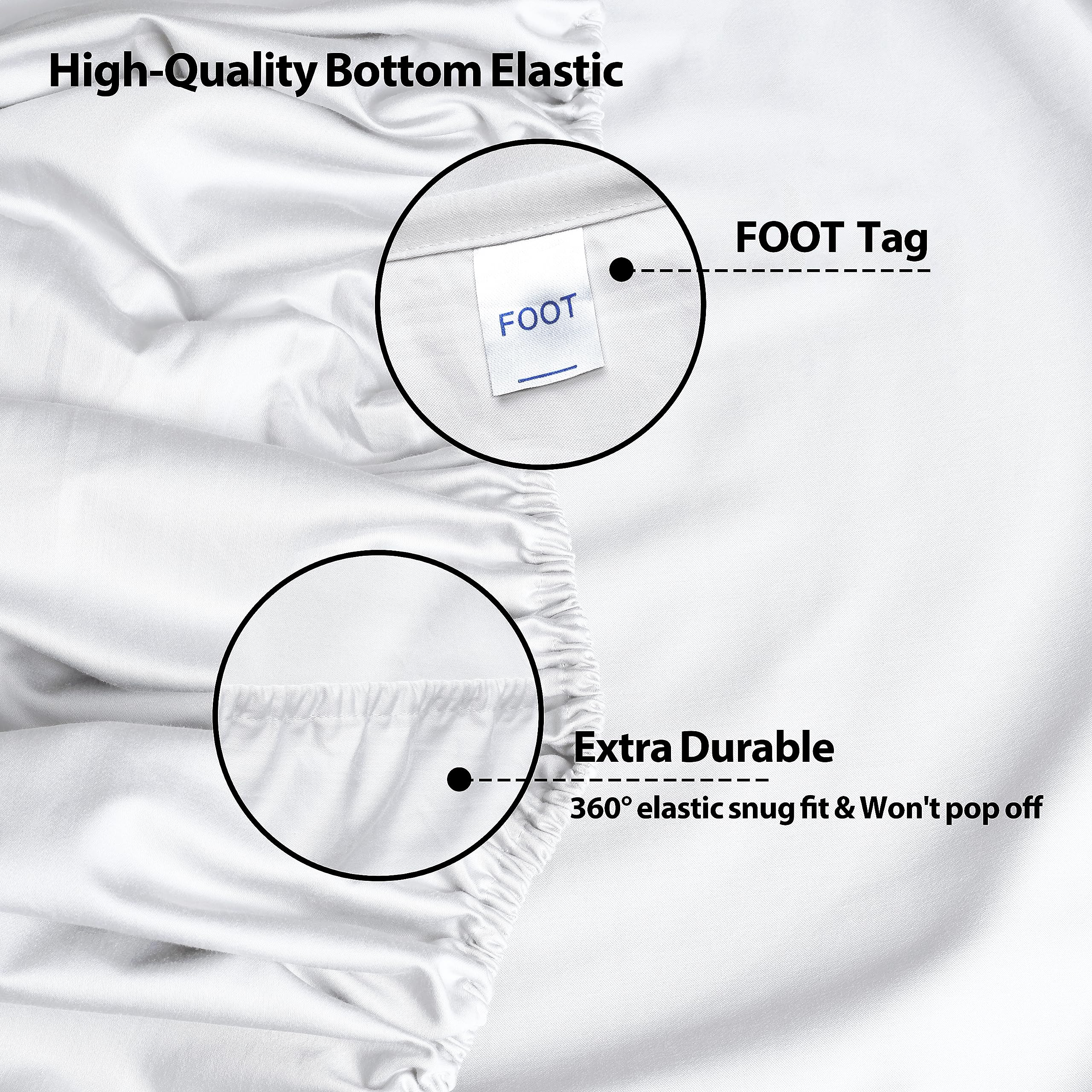 Shunjie.Home elastic all-around fitted sheet provides a snug, stable fit.