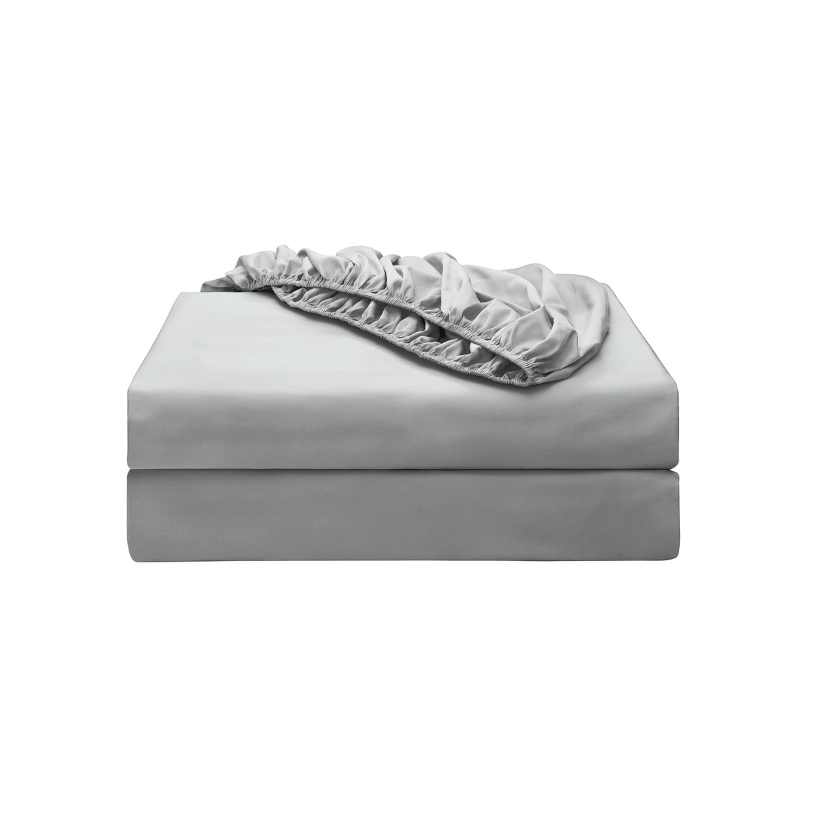 Shunjie.Home twin XL fitted sheet gray closeup showing 16-inch deep pockets.
