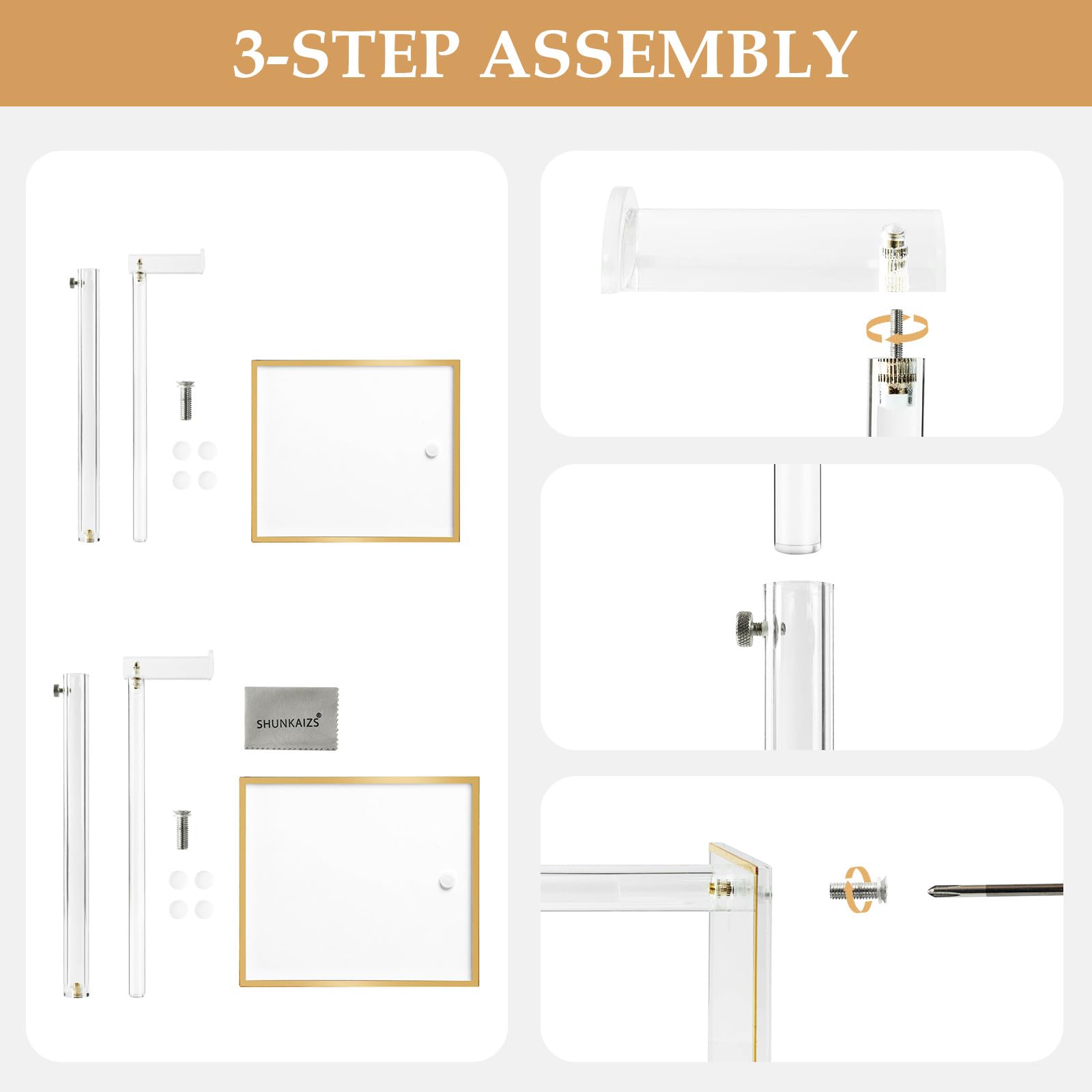 SHUNKAIZS quick-setup kit enables fast, elegant displays.