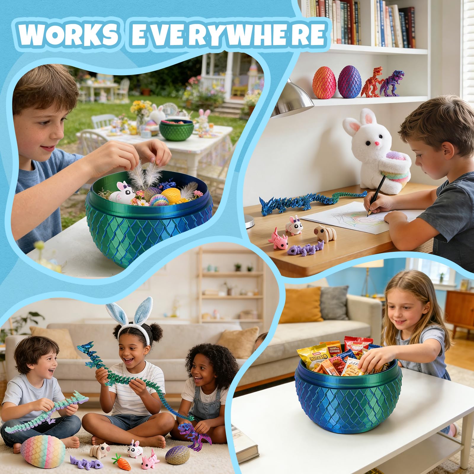 SHUWND hatchable mini animals eggs for discovery and pretend play