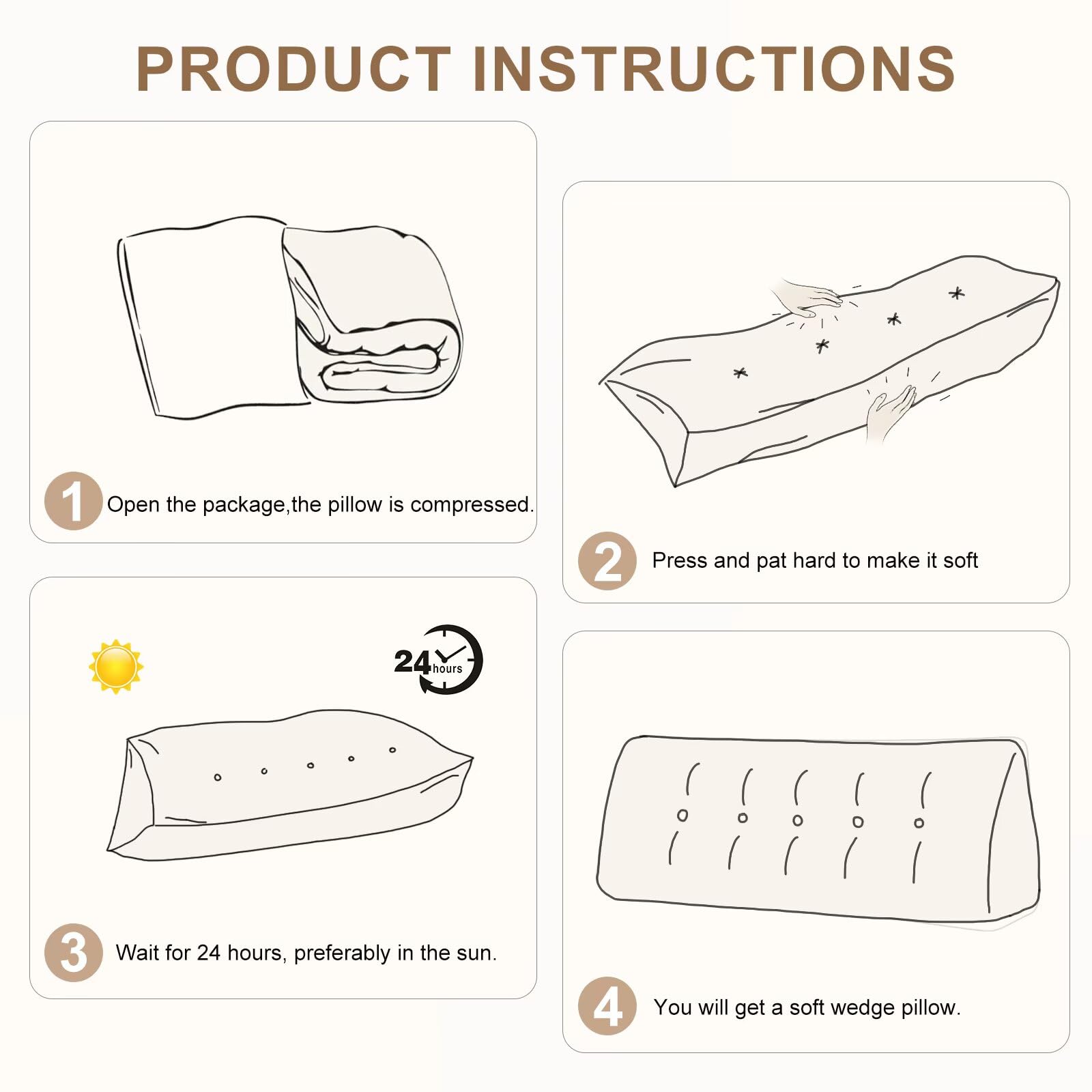 Unboxing the Shuyeon wedge pillow reveals plush fill and instant comfort.