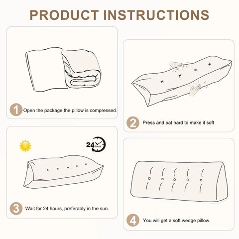 Unboxing the Shuyeon wedge pillow reveals plush fill and instant comfort.