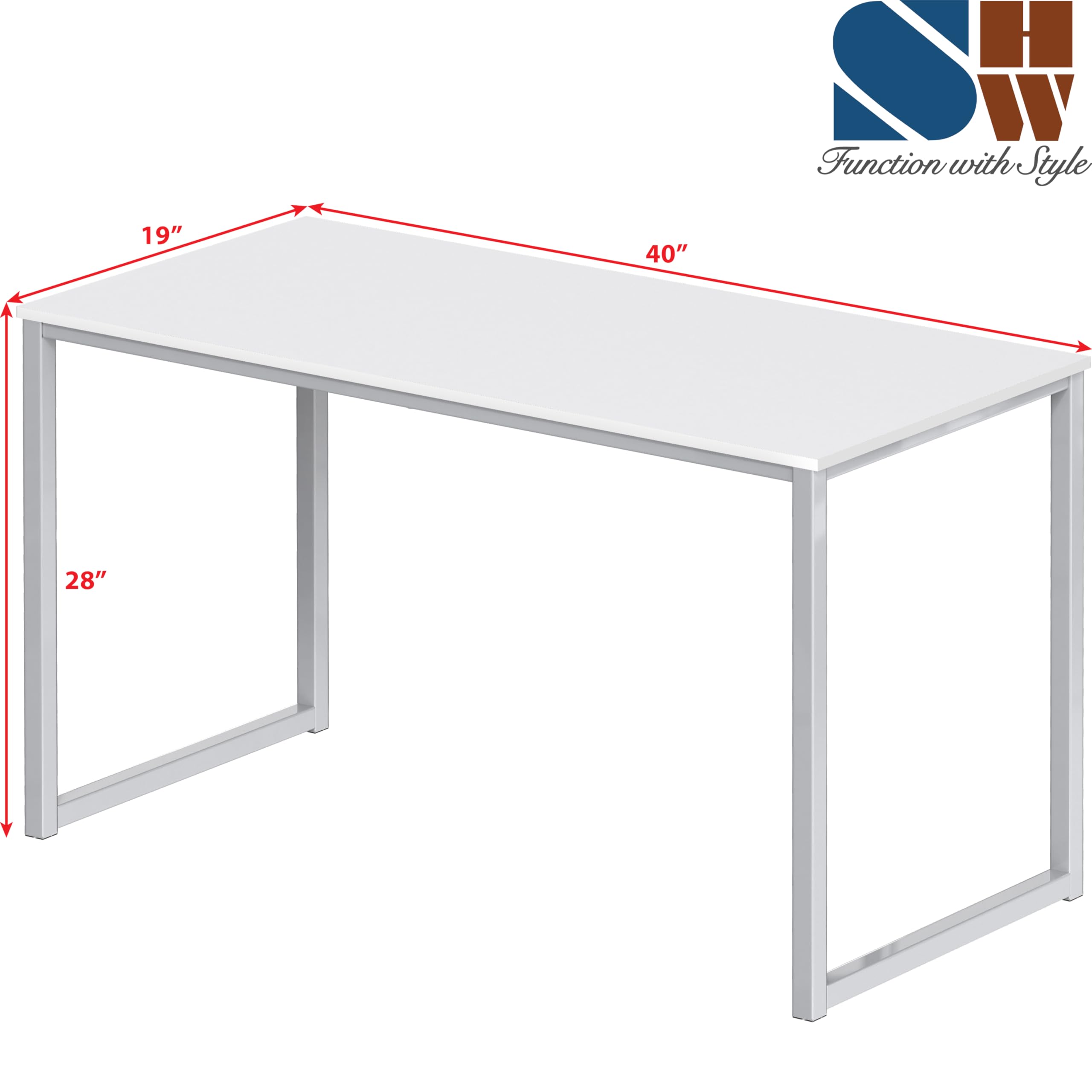 SHW durable steel frame construction ensures stable daily use.