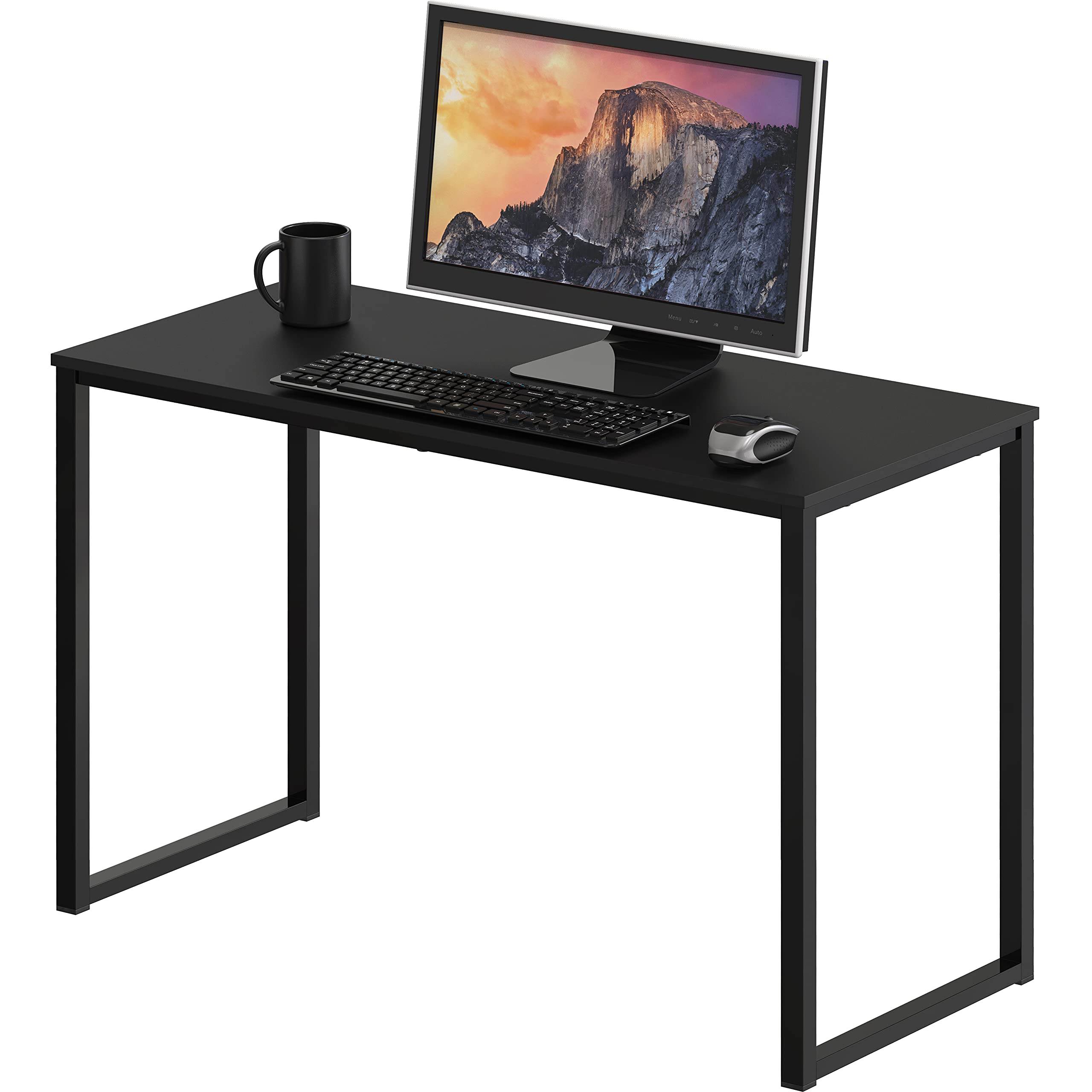 SHW Mission 32-inch desk front view shows compact workspace and clean lines