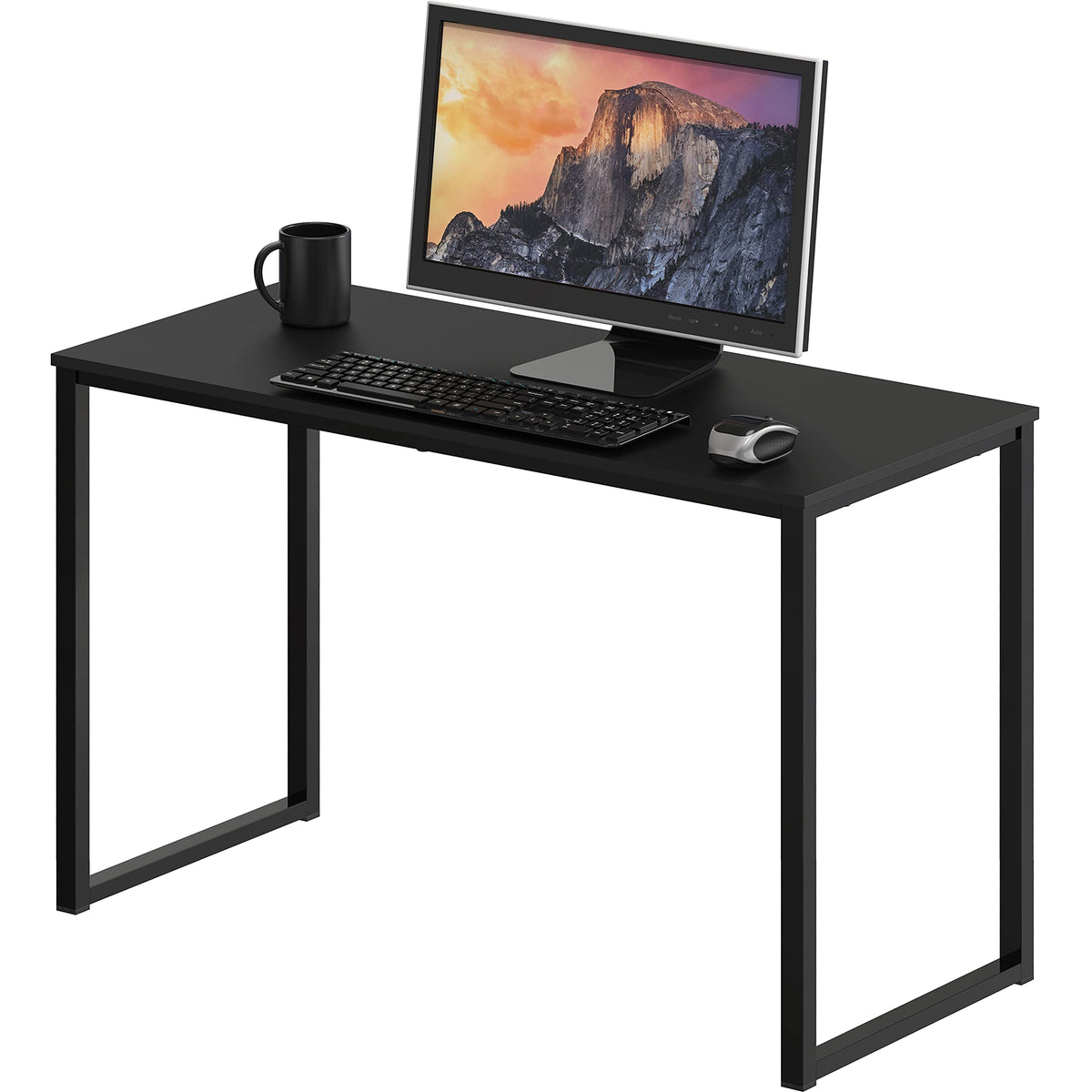 SHW Mission 32-inch desk front view shows compact workspace and clean lines