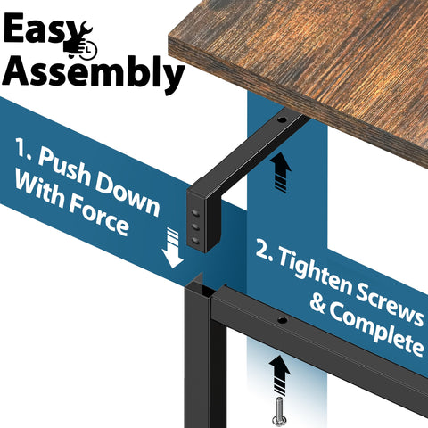 Packaging and included hardware for quick assembly