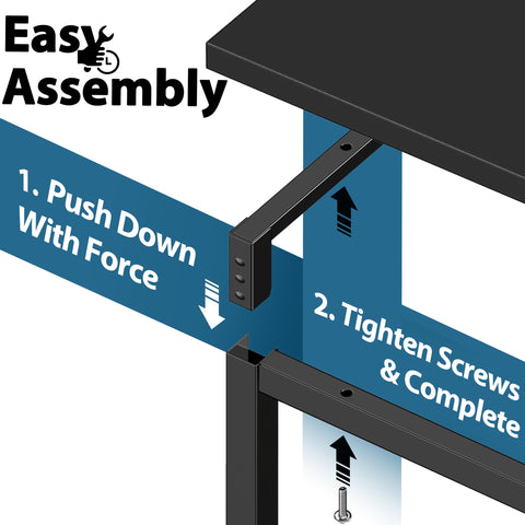 SHW Mission 40-Inch Desk 5-year warranty offers lasting peace of mind