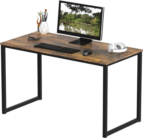 SHW Mission 40-inch desk front view with sturdy steel frame for daily use