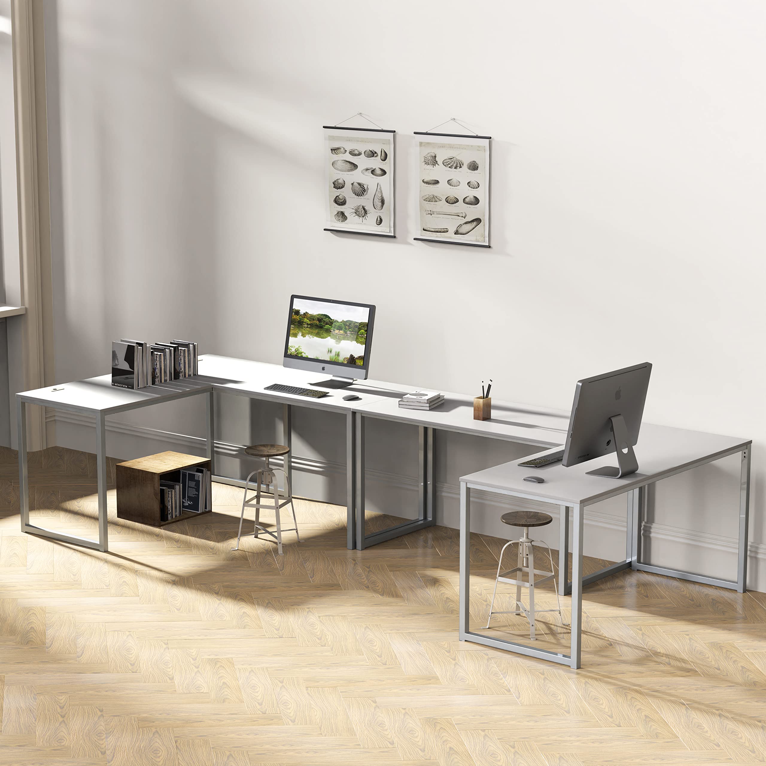 Dimensions of SHW Mission 48-Inch Desk shown for planning space.